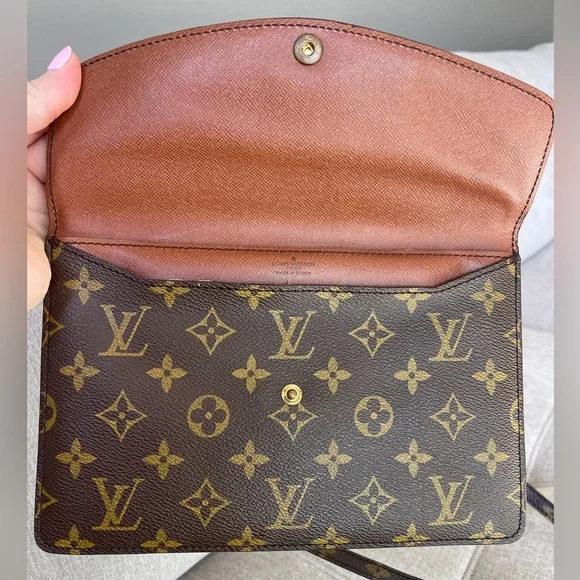 SOLD❌Authentic LOUIS VUITTON Monogram Double Rabat Shoulder bag/ Pochette - Picture 14 of 15